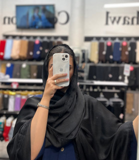 شال مشکی ساده میکس