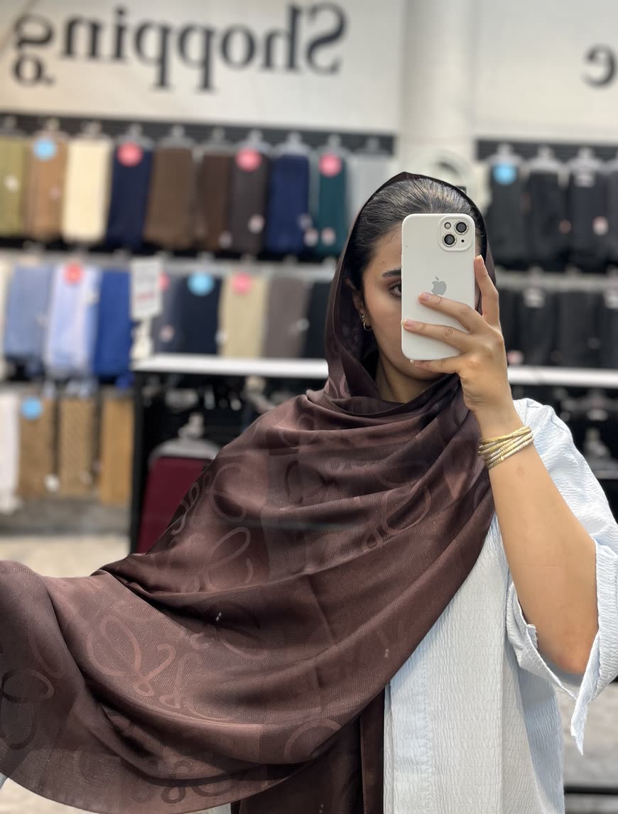 شال ژاکارد لمه طرح مارک