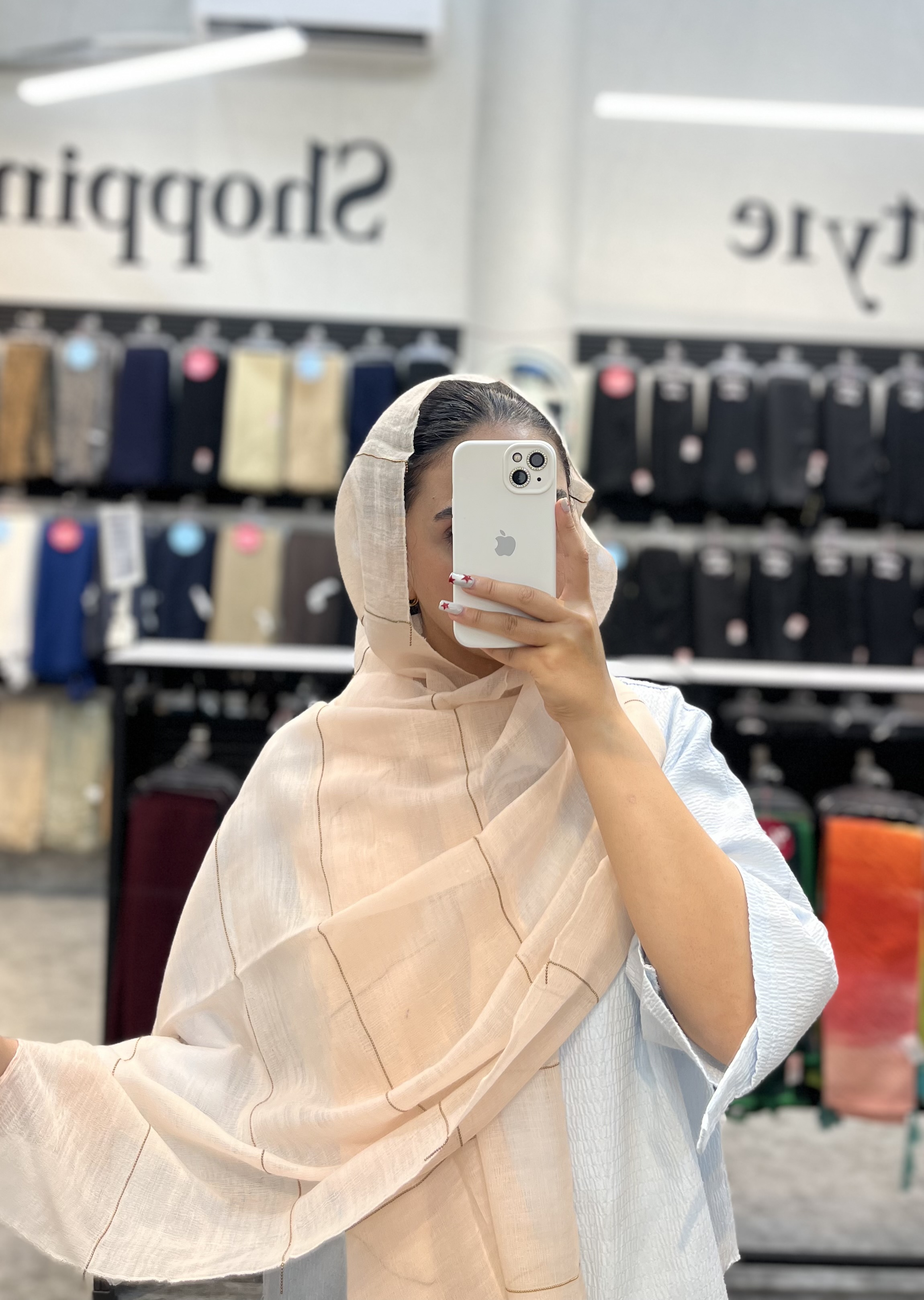 شال حریر ویسکوز رنگ گلبهی روشن
