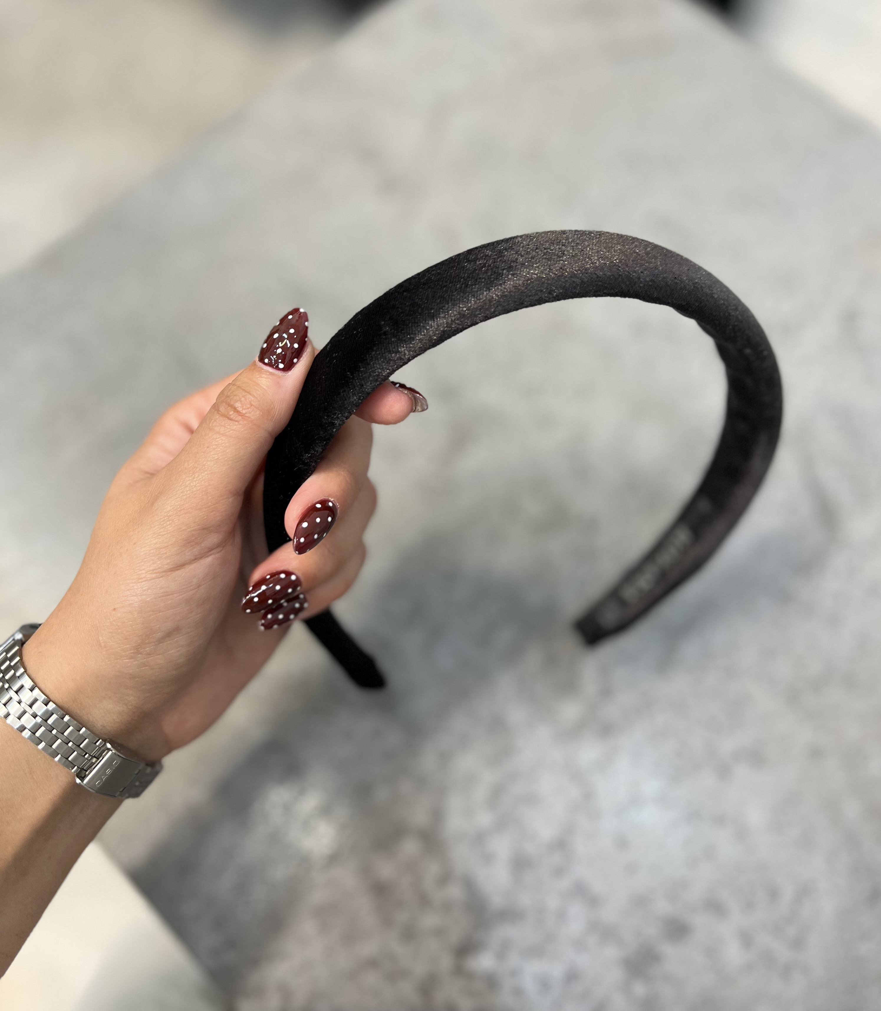 تل سر مخمل رنگ مشکی